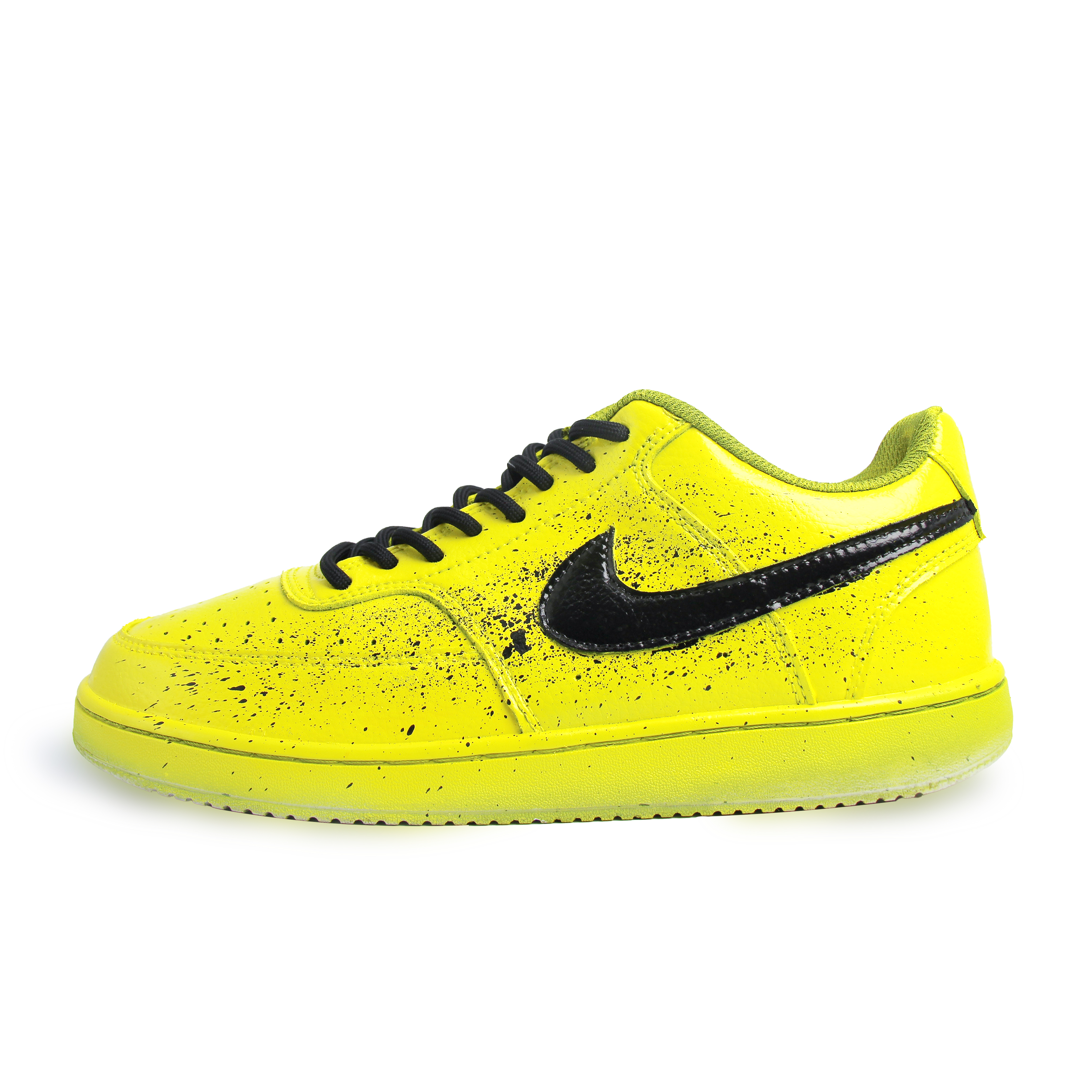 

Court Vision 1 Synthetic Leather Hand Drawn Graffiti легкие и дышащие низкие кроссовки для скейтбординга Unisex Nike, желтый