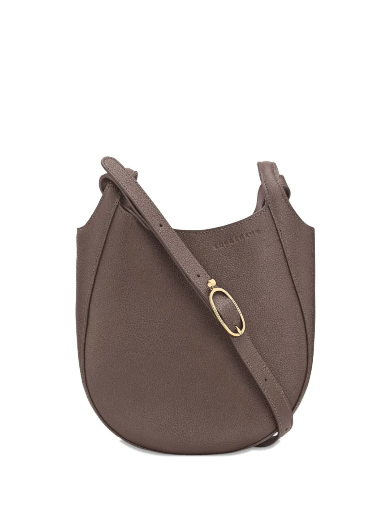 

Маленькая кожаная сумка через плечо Longchamp Le Foulonné, коричневый