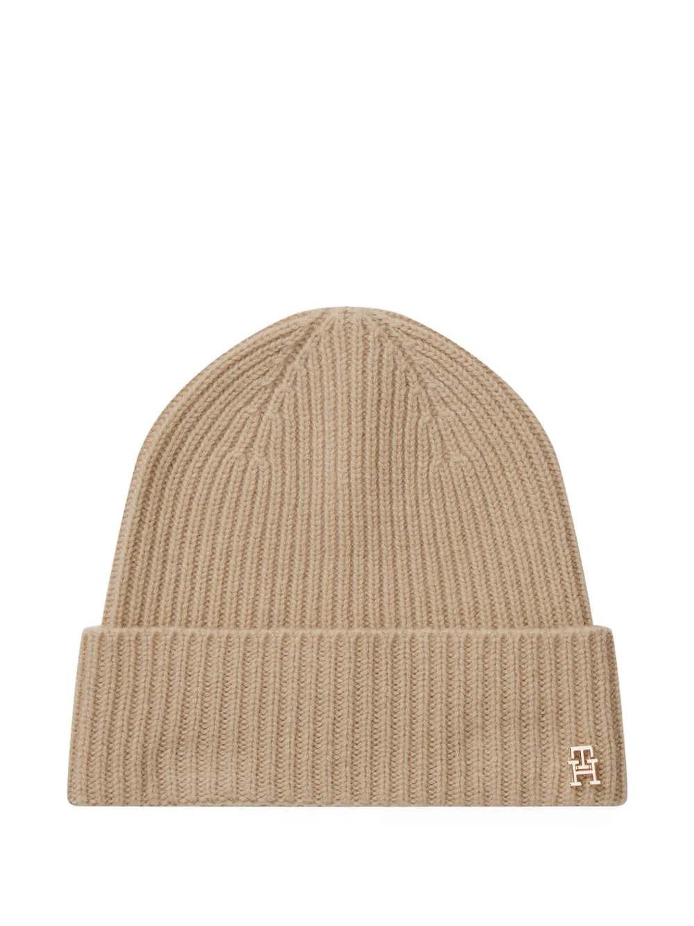 

Кашемировая шапка бини с логотипом Tommy Hilfiger, коричневый