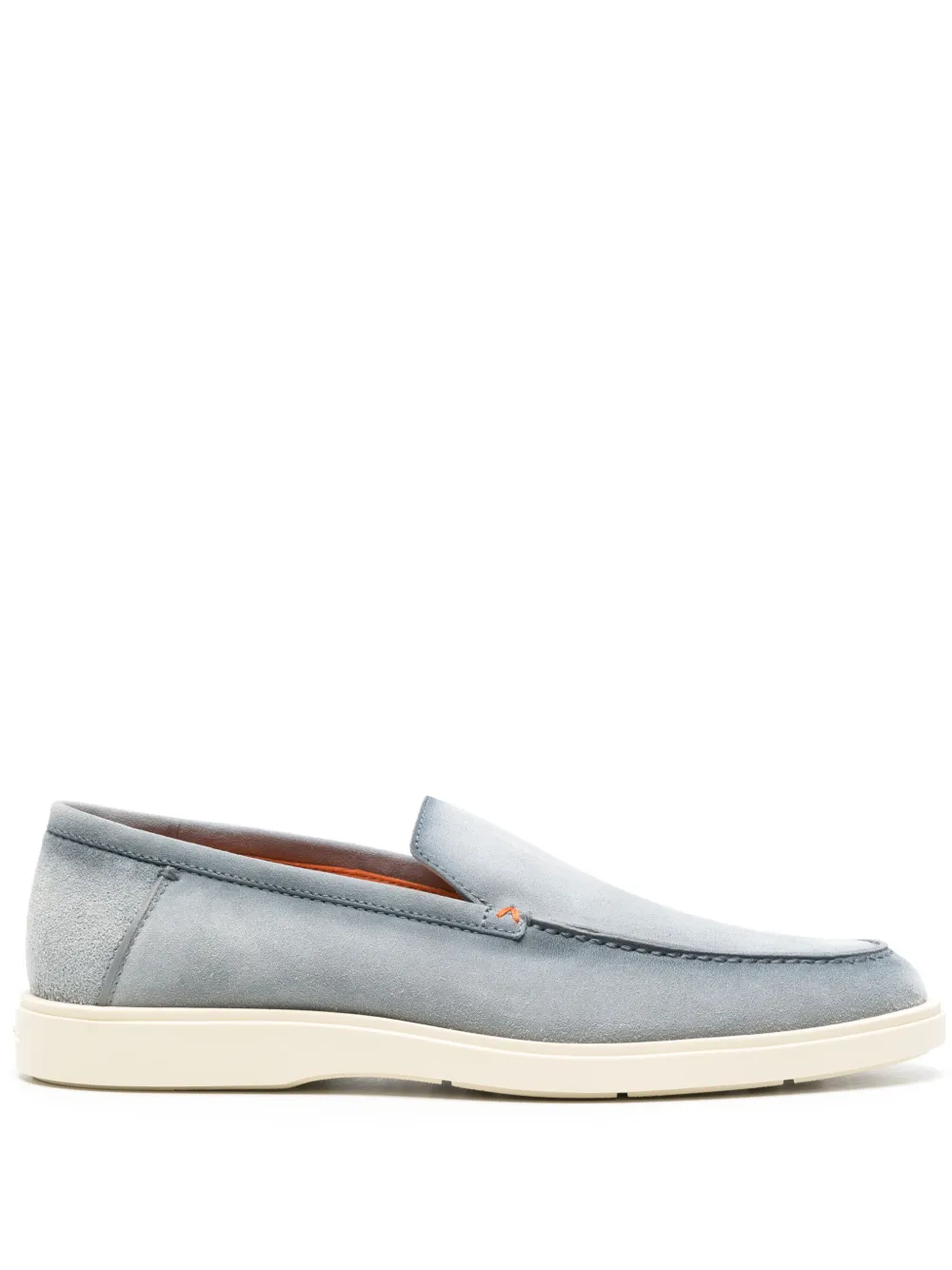 

Лоферы с миндалевидным носком Santoni, синий