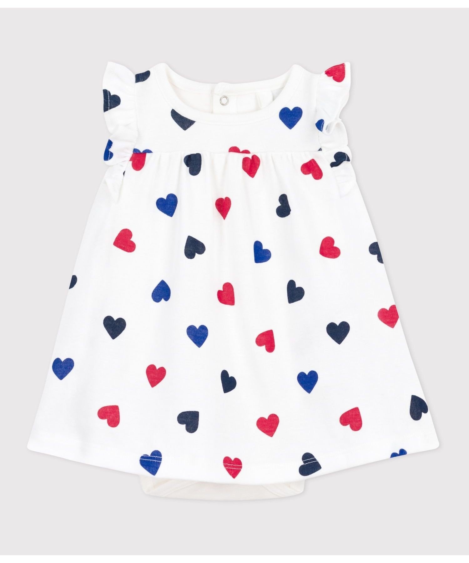 Платье один кусочек Petit Bateau, Off-white/Multicolor