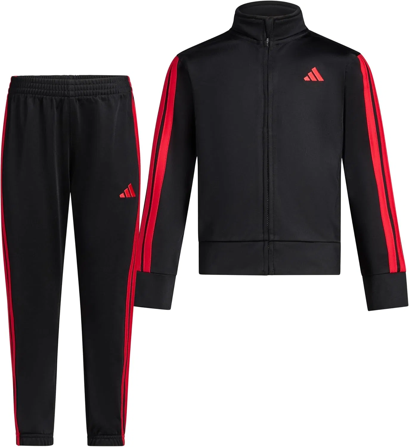 Детский спортивный костюм adidas, куртка и брюки, Black/Red