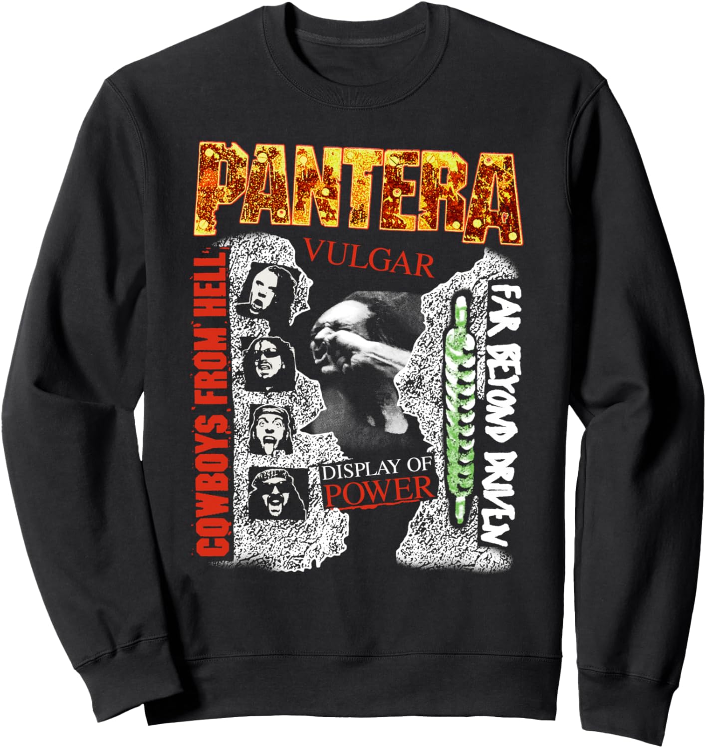 

Официальная толстовка с обложкой альбома Pantera, черная, Черный, Официальная толстовка с обложкой альбома Pantera, черная