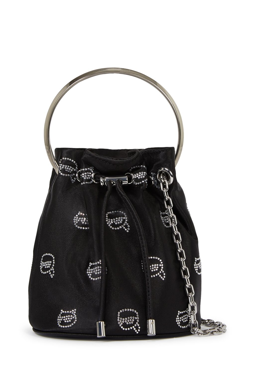 

Сумка через плечо IKONIK RHINESTONE KARL LAGERFELD, черный