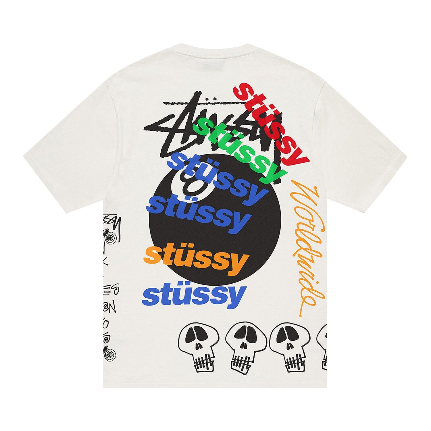 Футболка Stussy Test Strike, окрашенная в пигмент, цвет Натуральный — фото 2