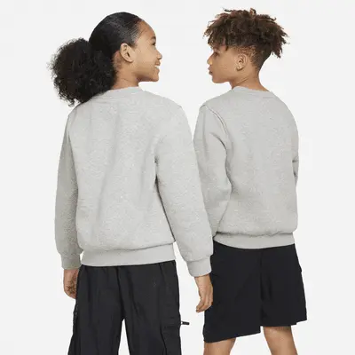Толстовка Nike Sportswear Club Fleece, серый/белый — фото 2