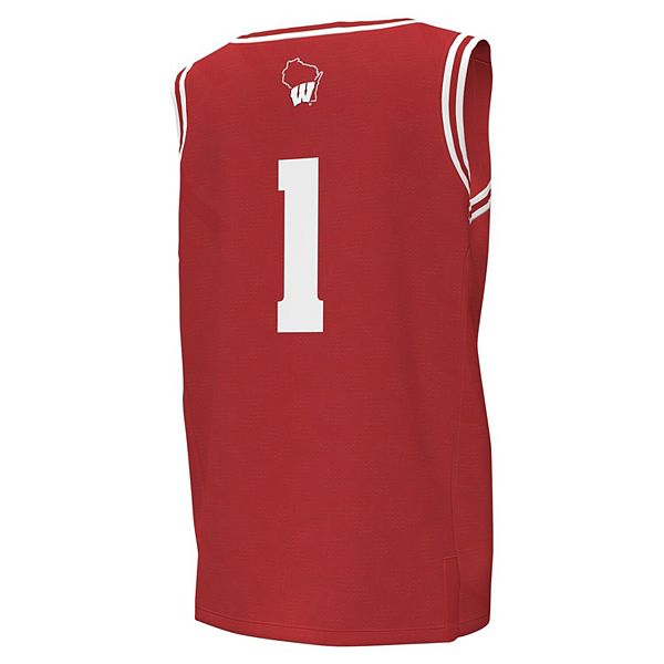 Молодежная баскетбольная форма wisconsin badgers #1 red Under Armour — фото 4