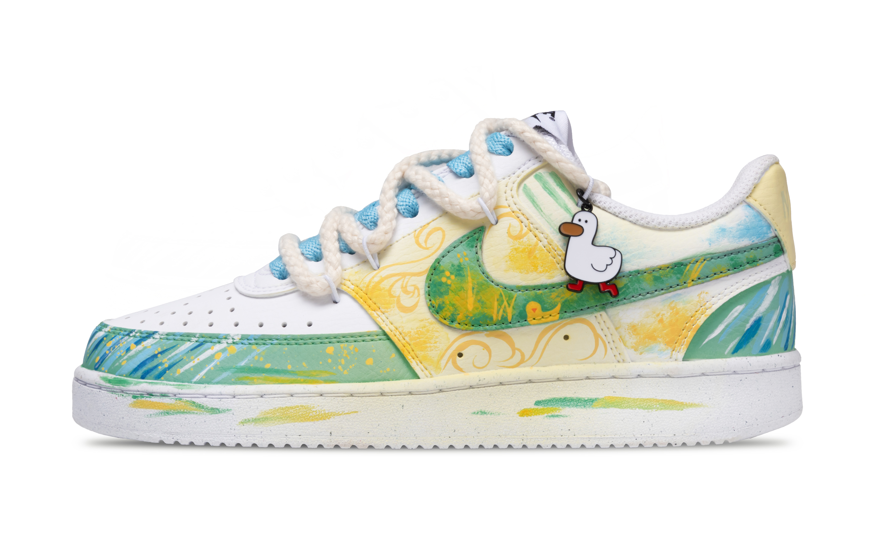 

Кроссовки для скейтбординга Court Vision 1, мужские, низкие, желто-зеленые Nike, Peacock Green