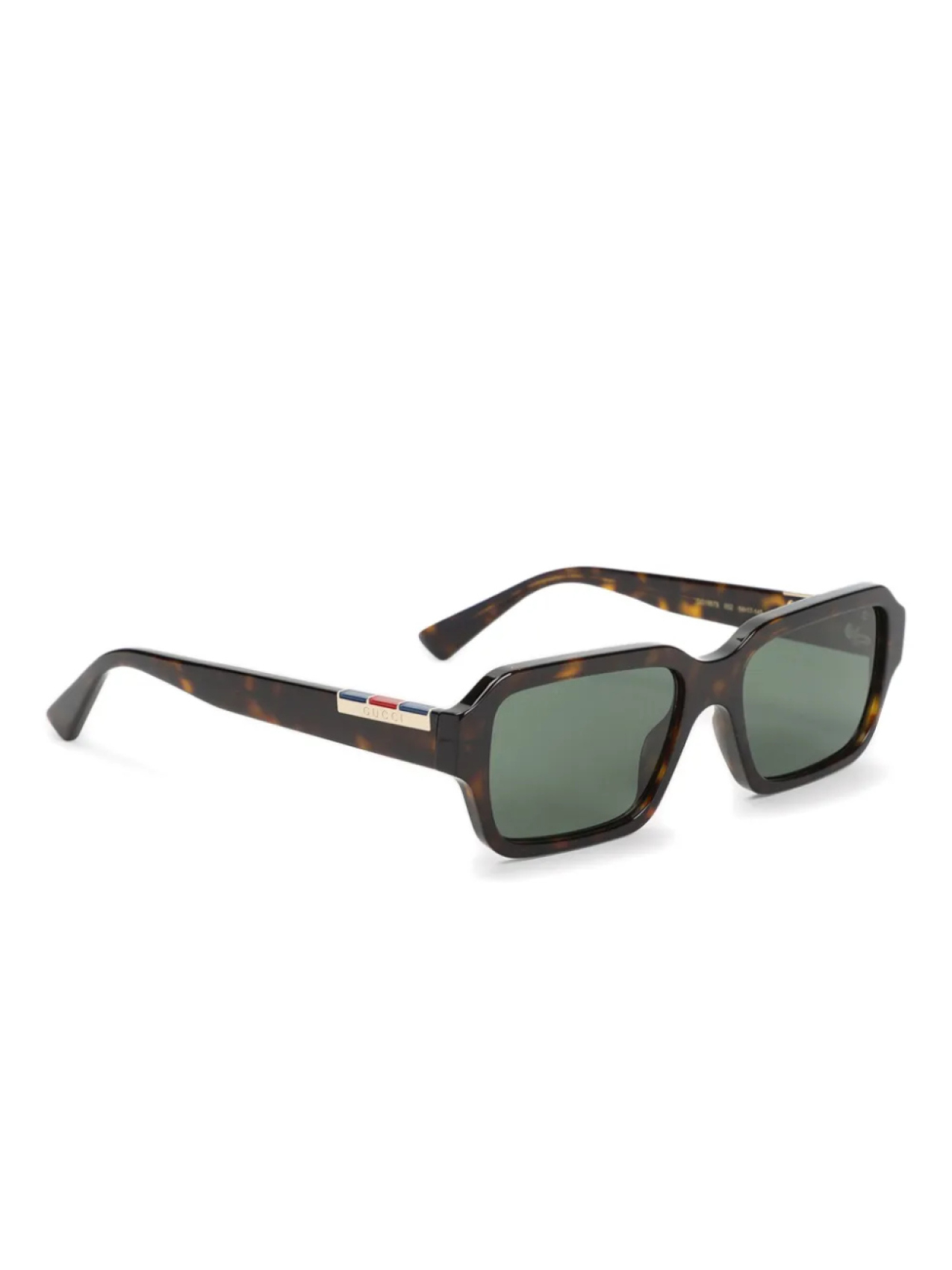 Очки Gucci Eyewear в прямоугольной оправе, коричневый — фото 2