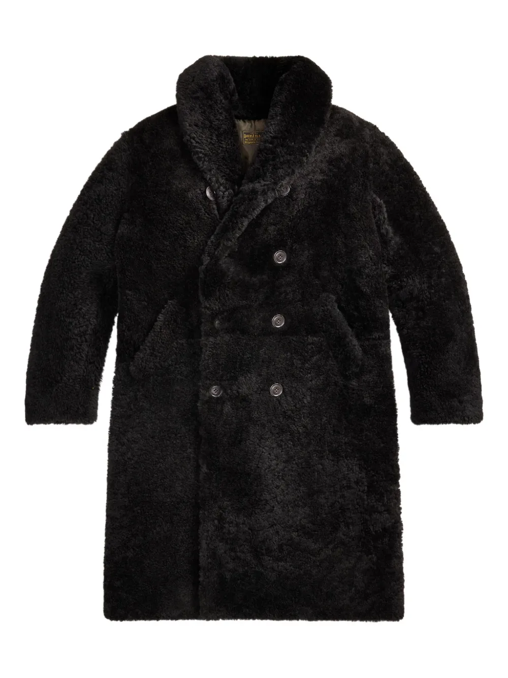 

Двубортная дубленка Ralph Lauren Rrl, черный