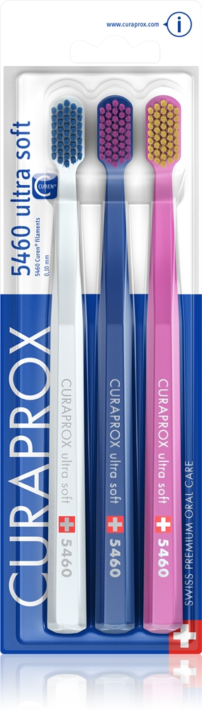 

5460 ультрамягкая зубная щетка Curaprox, 3 шт