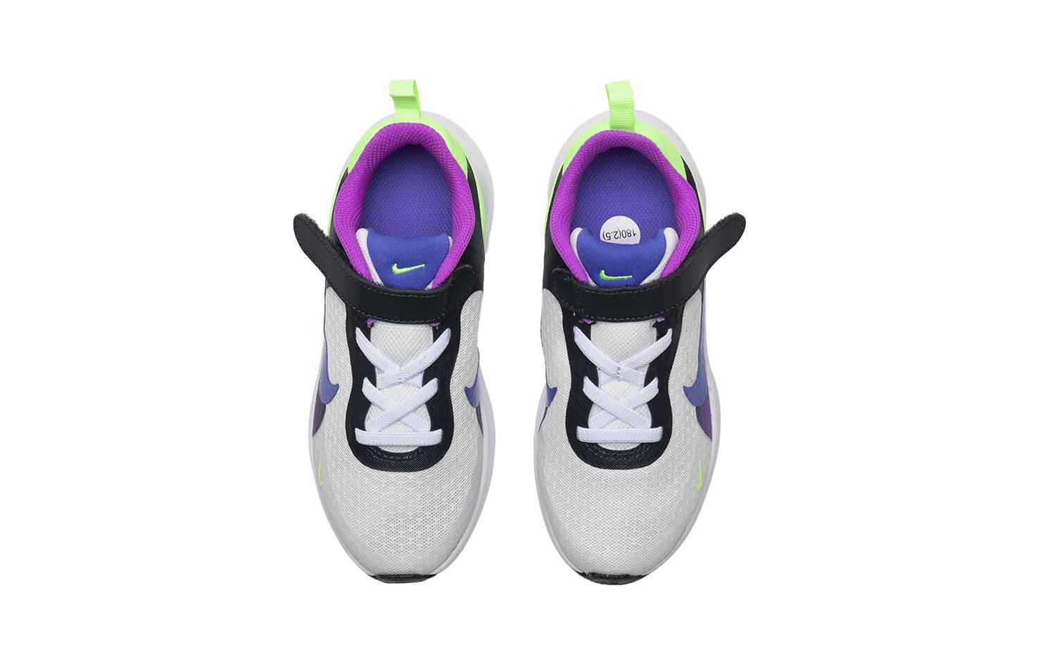 Кроссовки Nike REVOLUTION 7 Kids Lifestyle PS, White-purple-red — фото 4