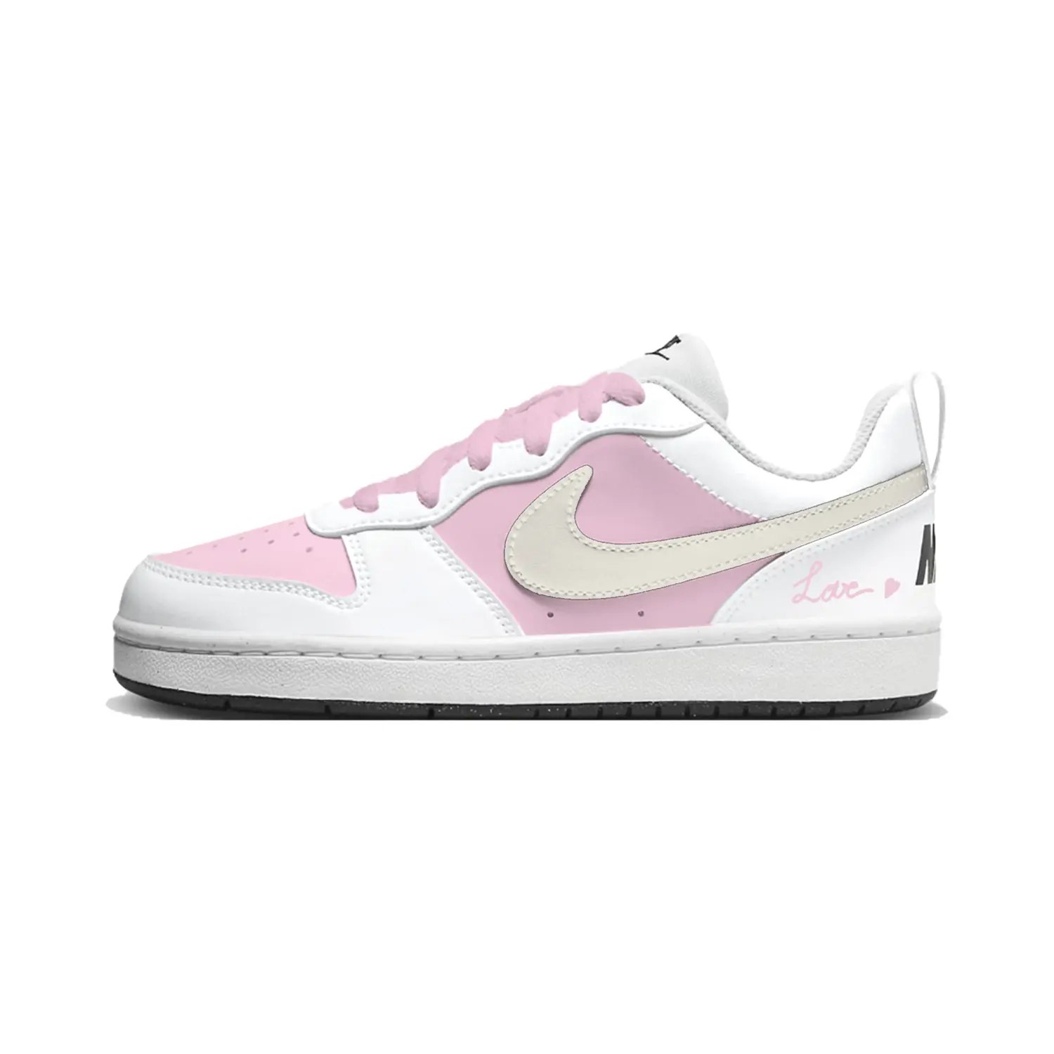 

Nike Court Borough First Peach дышащие низкие детские скейтбординг кроссовки White