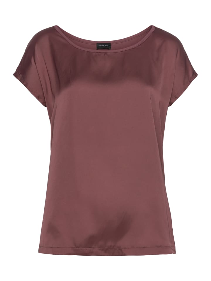 

Блузка-рубашка вишнево-коричневого цвета Laura Scott