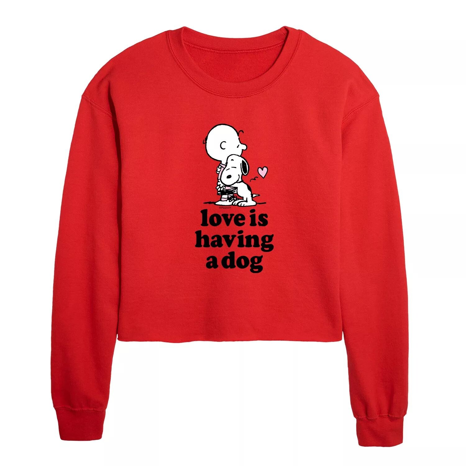 

Укороченный свитшот с рисунком собаки Peanuts Licensed Character, красный