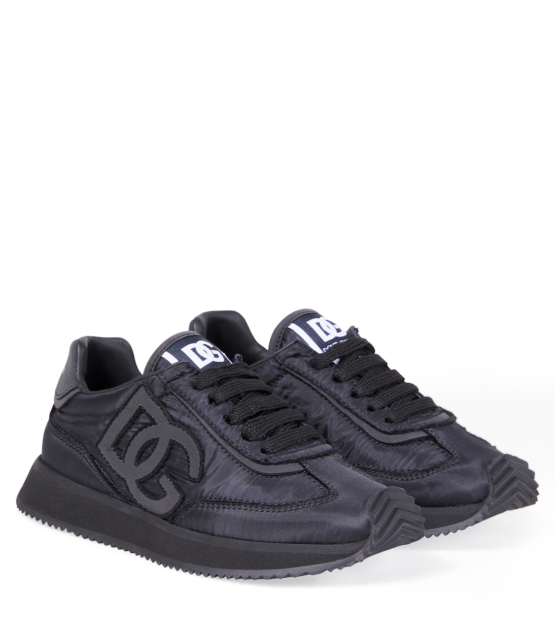 

Кроссовки DG с кожаной отделкой Dolce&Gabbana Kids, Nero