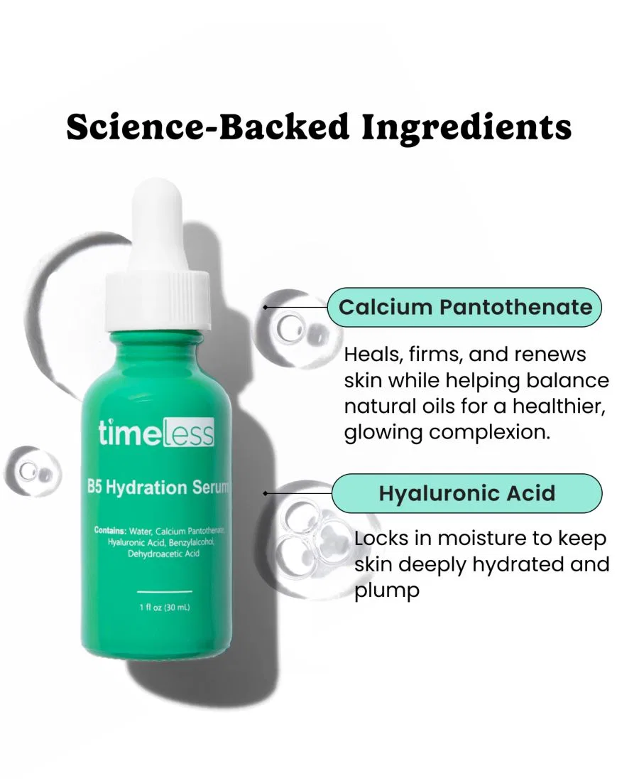 Сыворотка Timeless Skin Care — Увлажняющая с витамином B5, 30 мл — фото 2