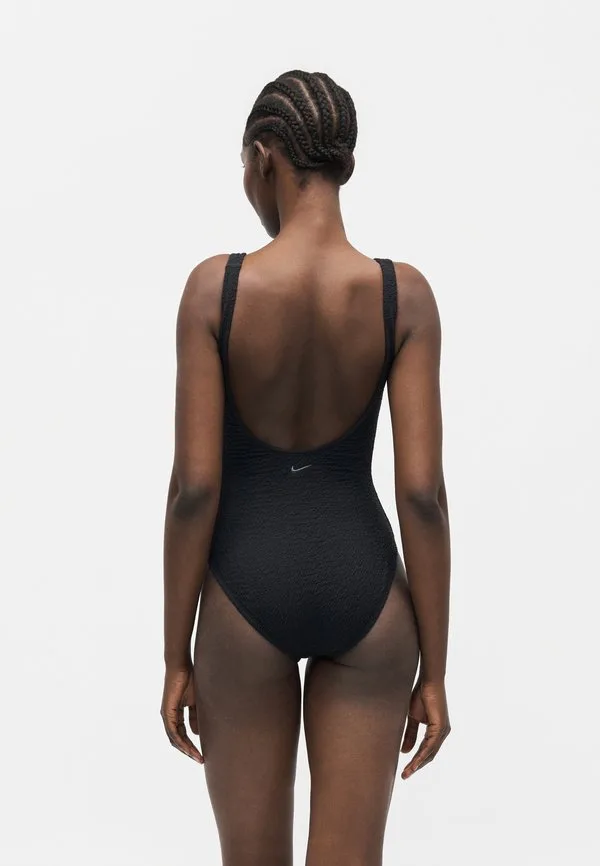 Слитный купальник shoreline с вырезом-лодочкой Nike Swim, Black — фото 3