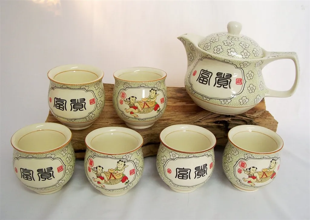 

Чайный сервиз Asia Art Factory, красный