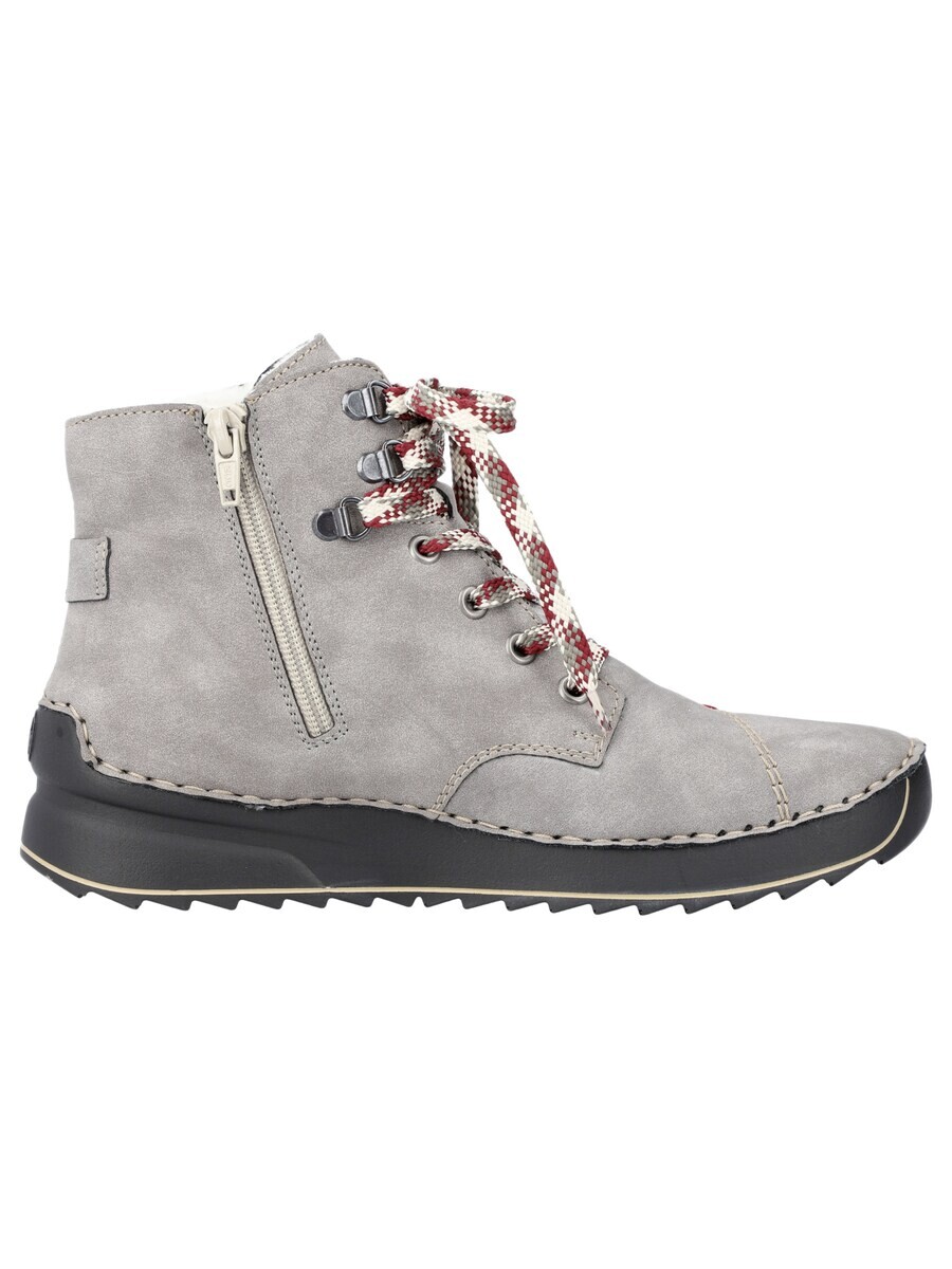 Ботинки женские Rieker Lace-Up Ankle Boots на шнуровке, серый — фото 4