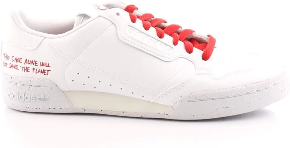 Мужские кроссовки Adidas Originals Continental 80, белый/красный — фото 2