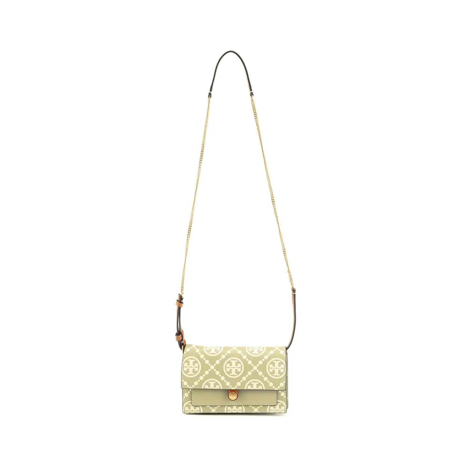 

TORY BURCH Сумка через плечо с тиснением в виде монограммы T, женская, цвет оливково-зеленый