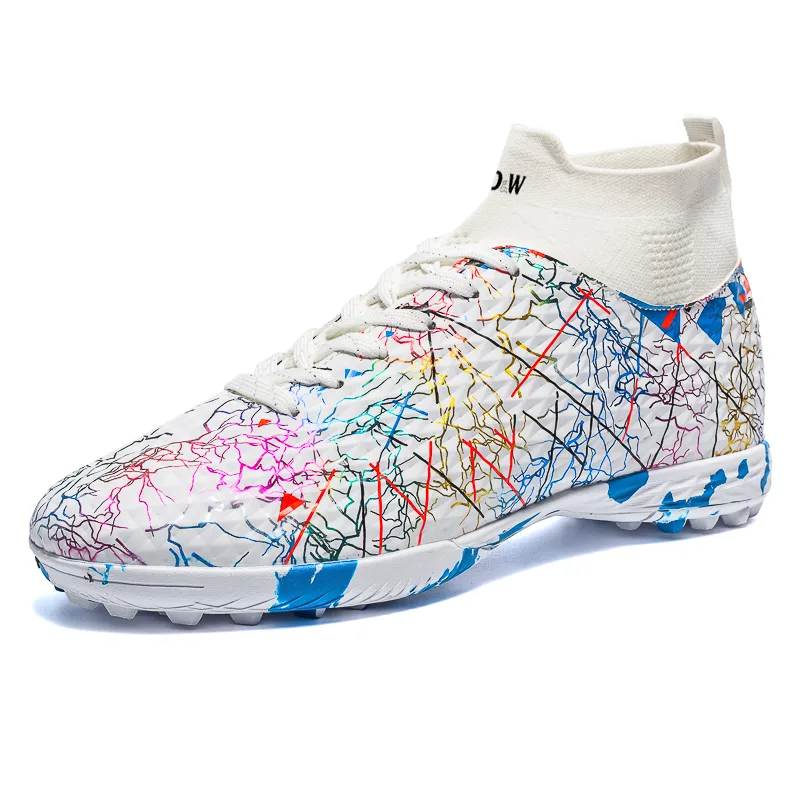 Кроссовки mid-top PU с амортизацией и защитой от ударов D&W, Daytime Blue Turf