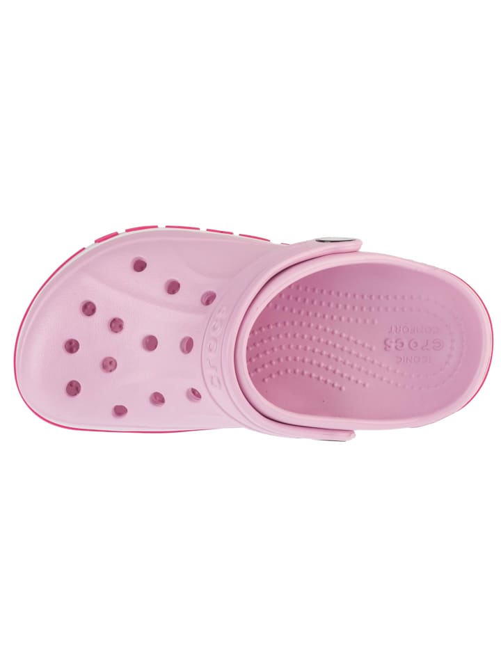 Детские сабо Crocs Bayaband розового цвета — фото 3