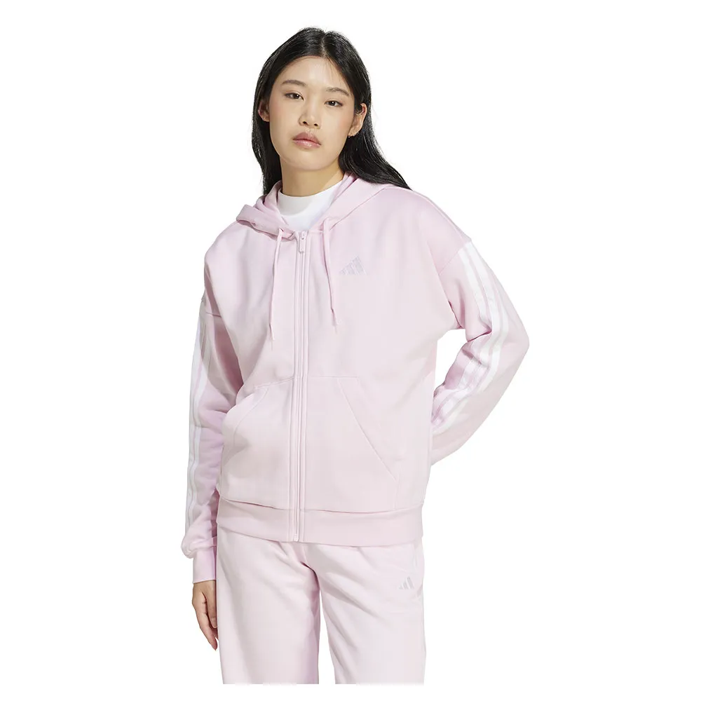 

Толстовка adidas Essentials 3 Stripes Fleece full zip, розовый