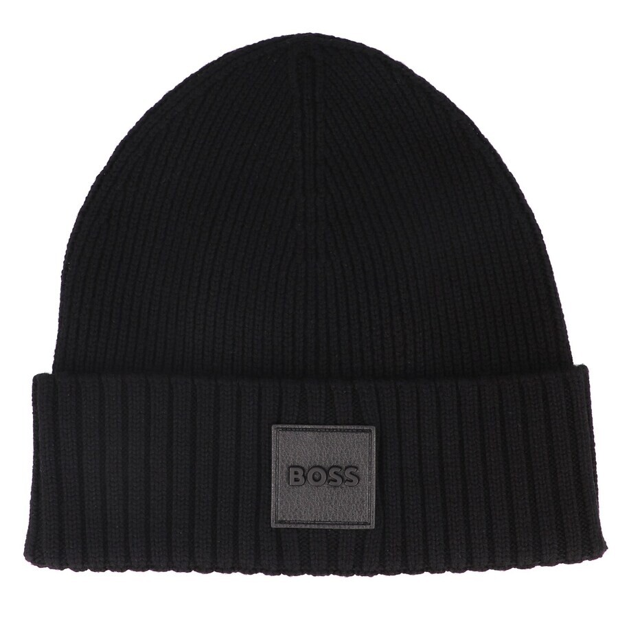 

Шапка BOSS Beanie Flavio, черный