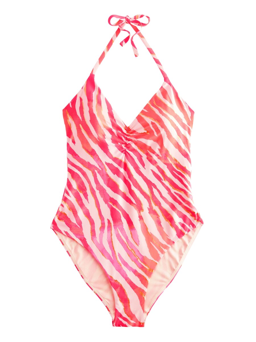 

Купальник с халтернеем Next Swimsuit, цвет pink/white