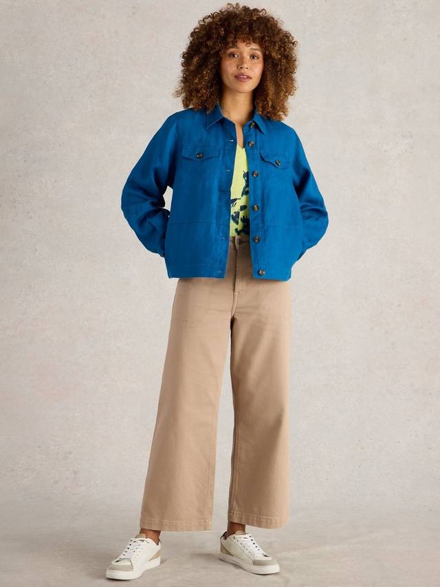 

Куртка Camille из чистого льна White Stuff, Bright Blue