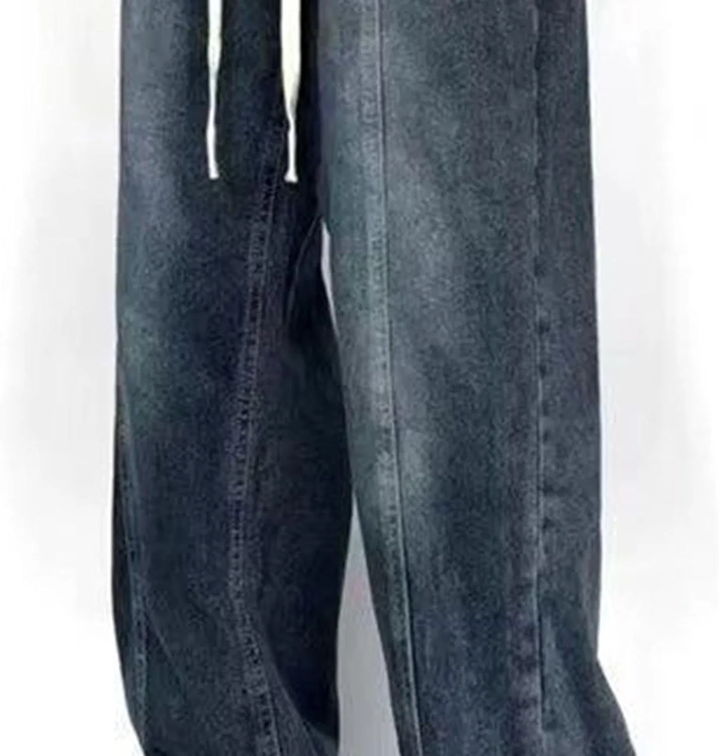 Джинсы прямые, свободные, мужские, с множеством карманов, Vintage, Blue — фото 2