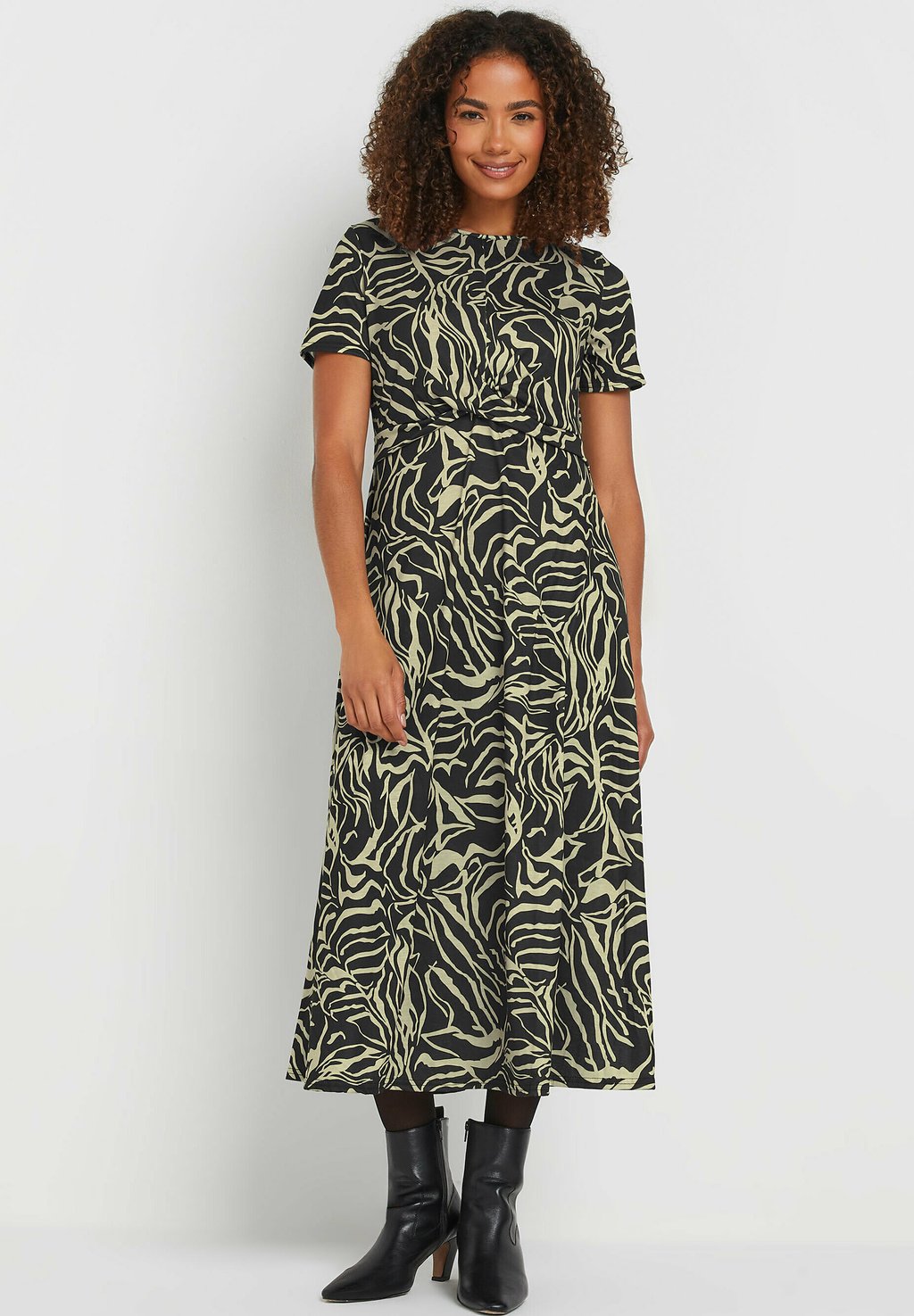 

Платье из джерси ABSTRACT PRINT MIDI M&Co, антрацит
