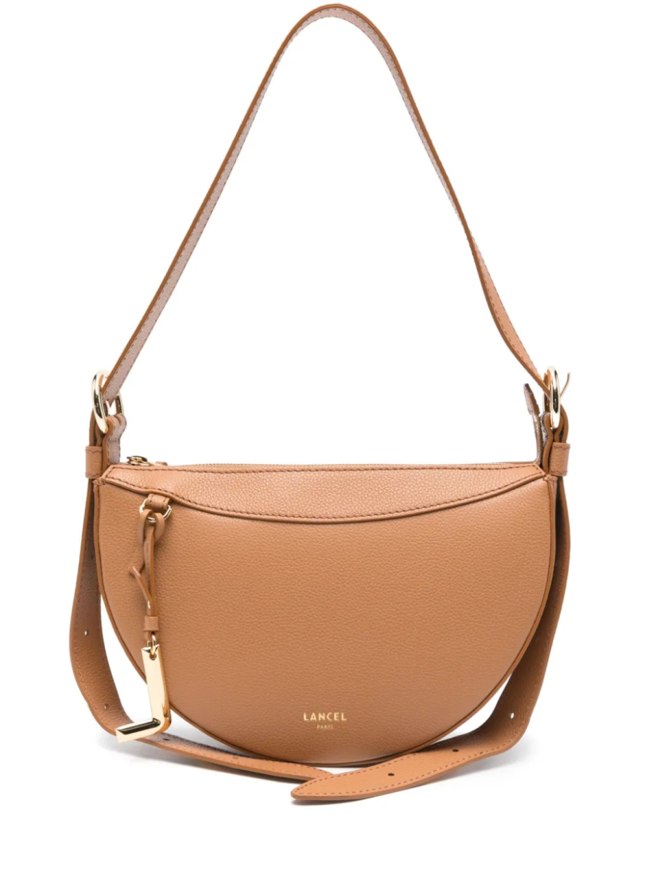 

Кожаная сумка через плечо Lancel, коричневый