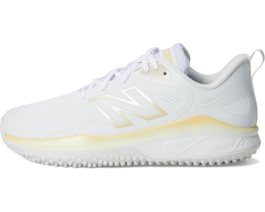Кроссовки New Balance Fresh Foam Velov4 Turf-Trainer, цвет White/Team Gold — фото 4