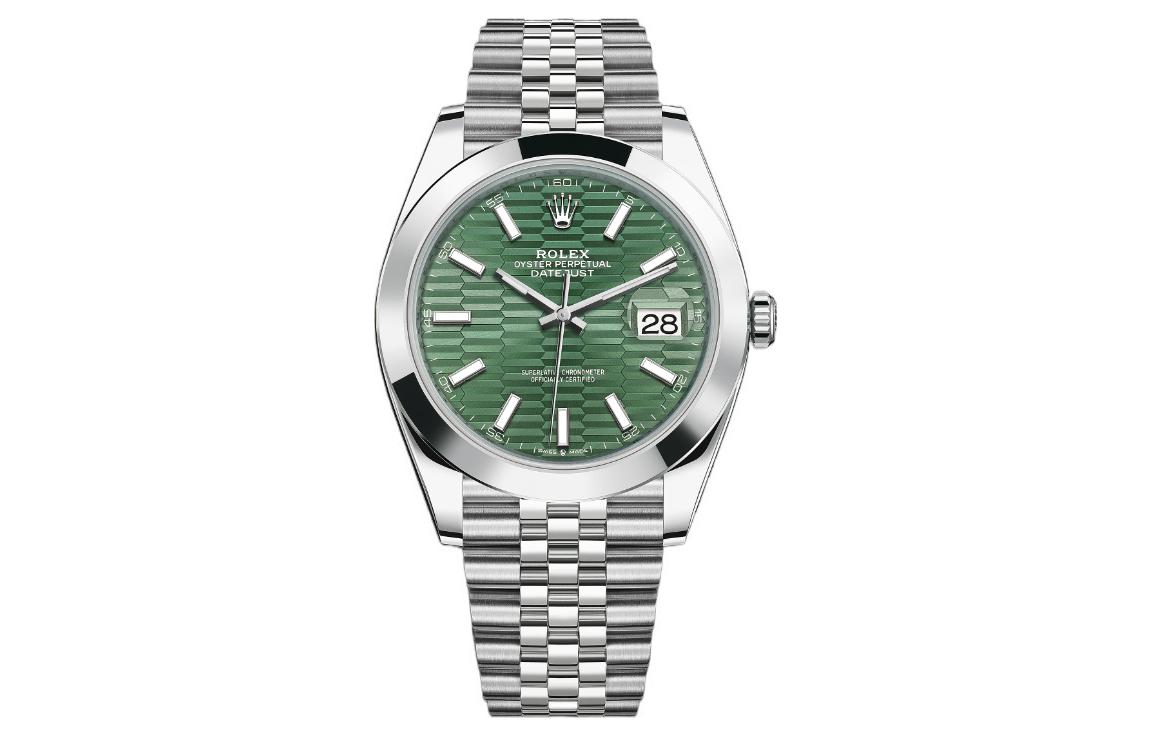 

ROLEX Мужские часы Log Series с автоматическим механизмом, 41 мм, зеленый циферблат, корпус из стали Oystersteel, ремешок из стали Oystersteel