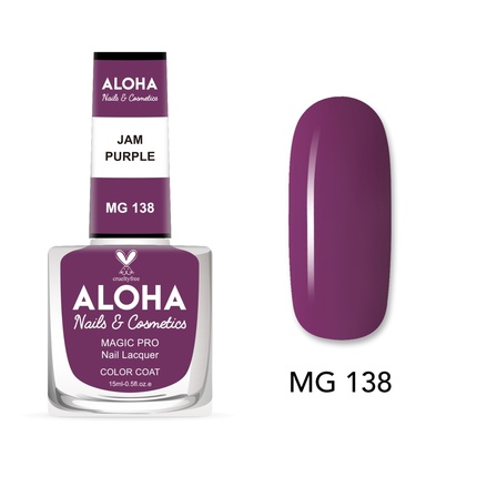 

Лак для ногтей Magic Pro 15 мл - Mg 138 / Джем-Фиолетовый Aloha Nails & Cosmetics