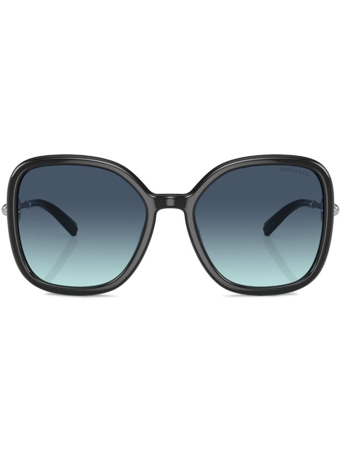 

Tiffany & Co Eyewear солнцезащитные очки с эффектом градиента, черный