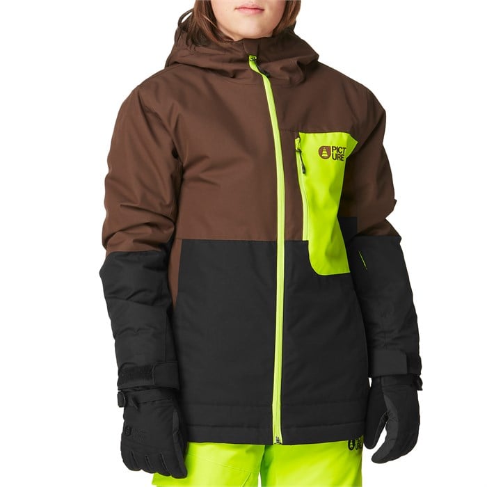 

Куртка Daumy - для мальчиков Picture Organic, Chicory Coffee Black Acid Lime