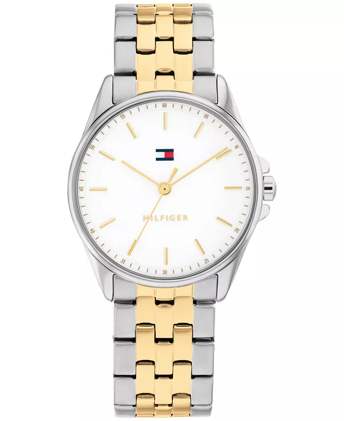 

Женские часы Quartz с двухцветным браслетом из нержавеющей стали, 30 мм Tommy Hilfiger