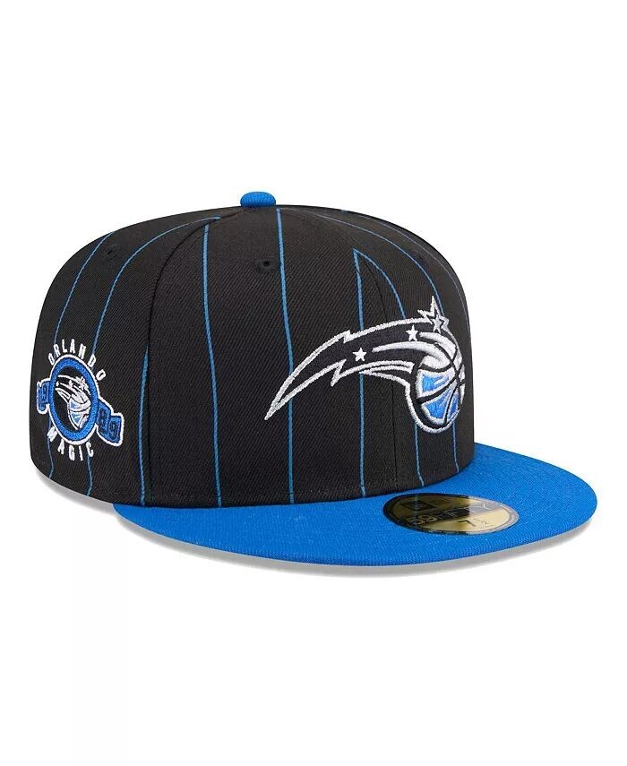 

Мужская черная/синяя двухцветная шляпа в тонкую полоску Orlando Magic 59Fifty New Era, черный