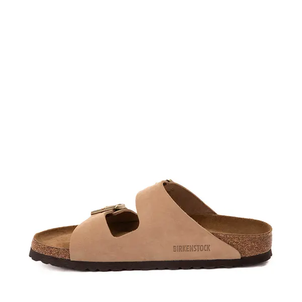 Сандалии Womens Birkenstock Arizona Soft Footbed Slide Sandal, цвет Sandcastle