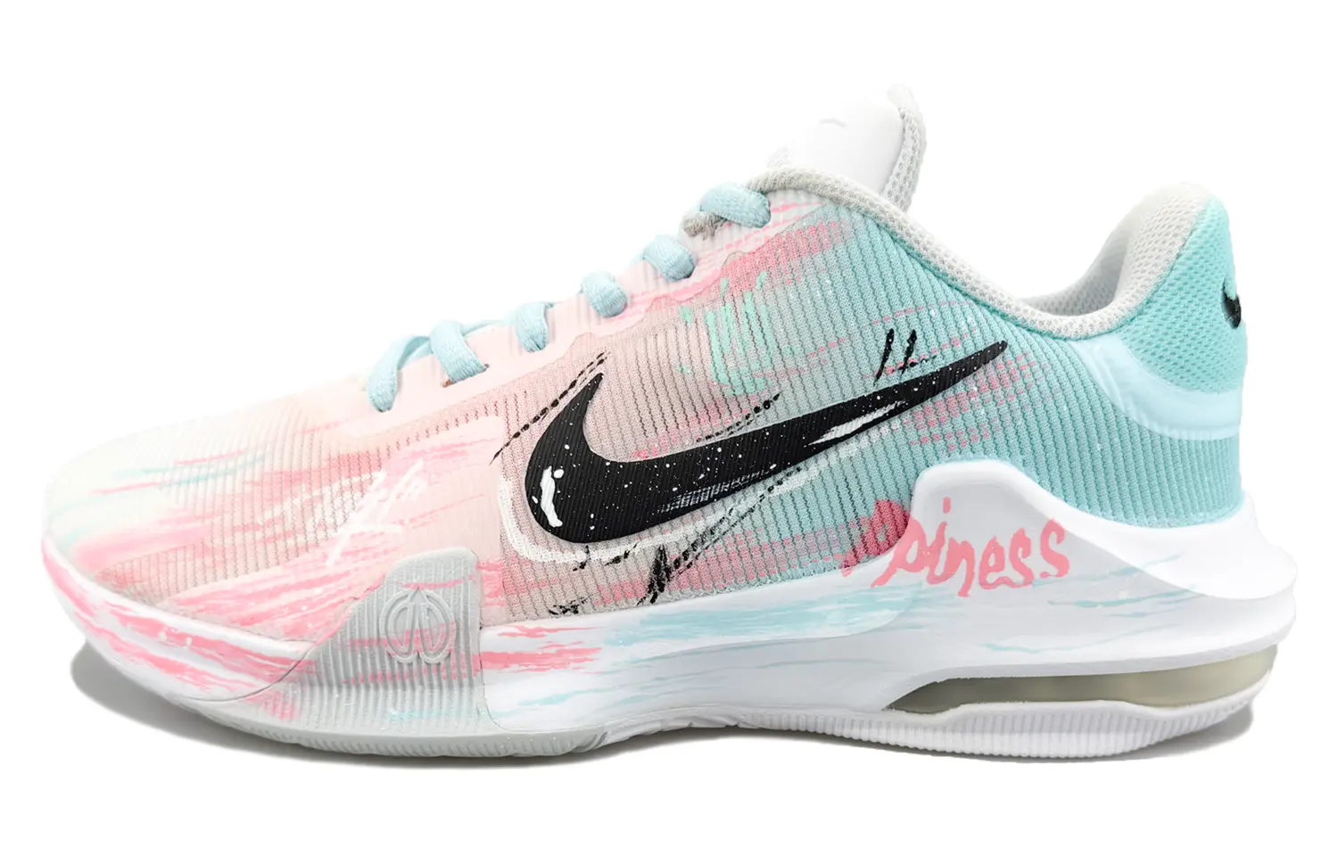 

Nike Кроссовки баскетбольные мужские Air Max Impact 4 с амортизацией, устойчивые к истиранию, дышащие, с улучшенным отскоком, mid top, Blue Pink