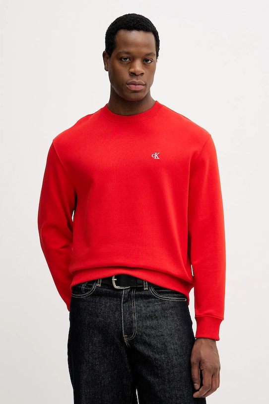 

Хлопковая толстовка Calvin Klein Jeans, красный