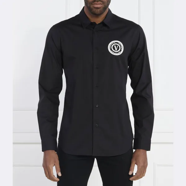 

Рубашка узкого кроя Versace, черный