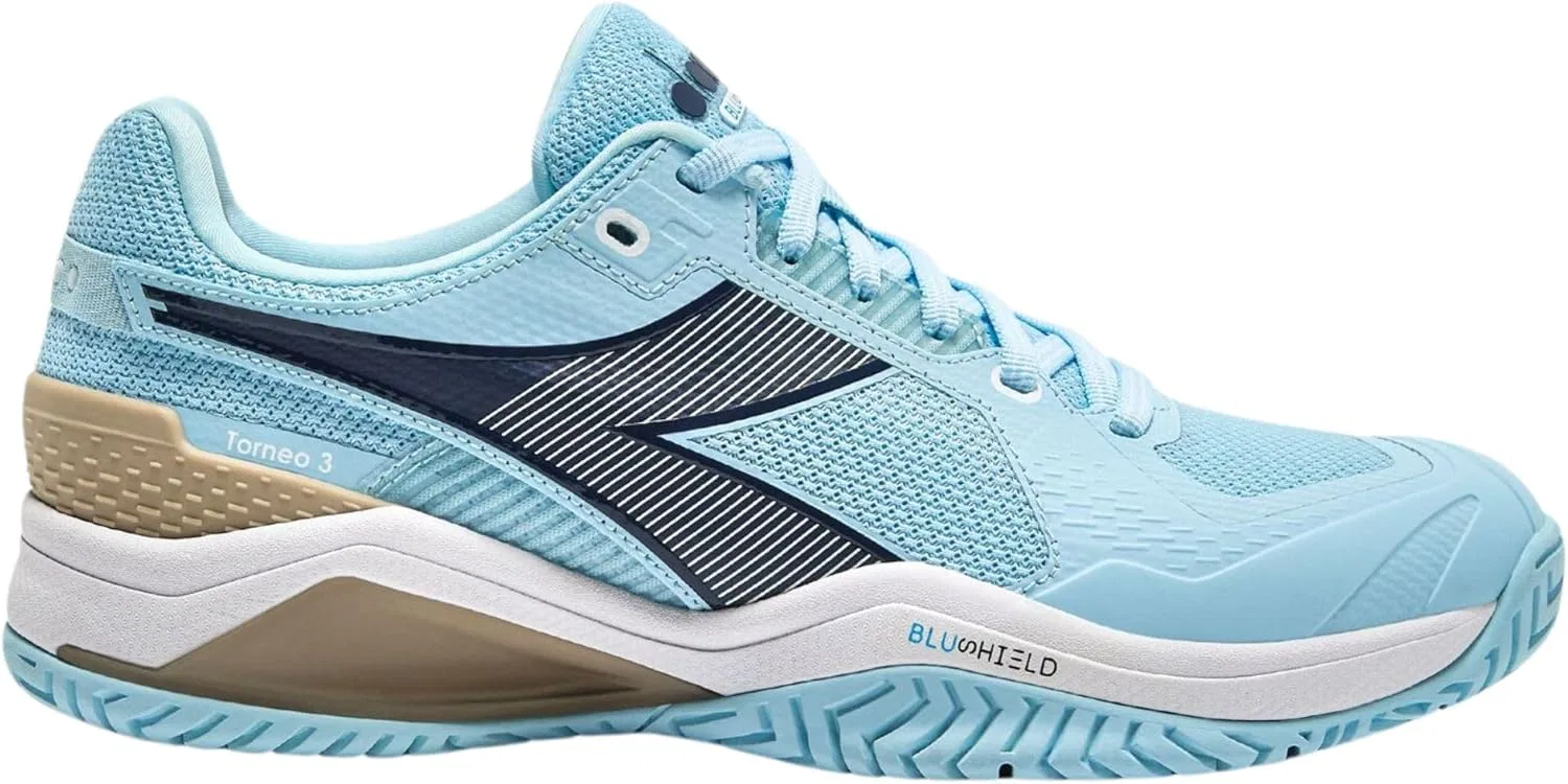 Кроссовки теннисные Diadora Blushield Torneo 3 AG, Blue — фото 2