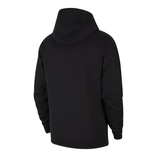 NIKE Толстовка на молнии, спортивная, техническая флисовая, черная — фото 2