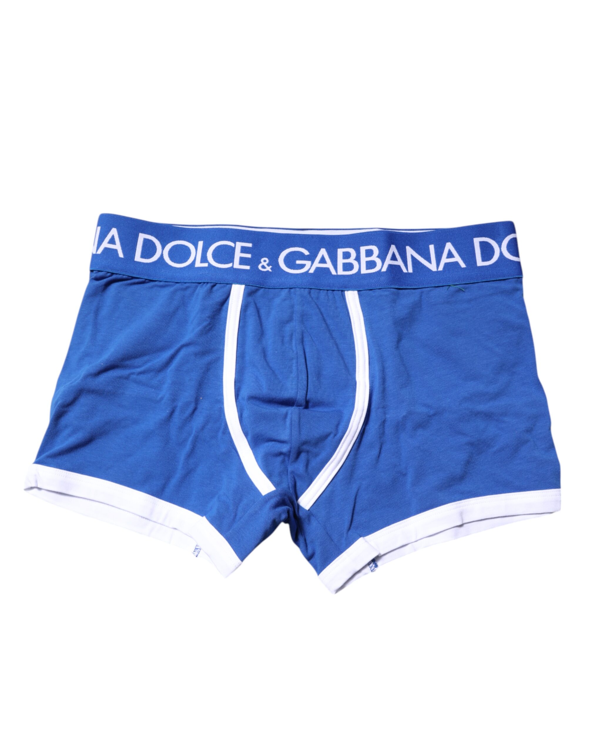 

Синие трусы-боксеры с логотипом и талией Dolce & Gabbana, синий