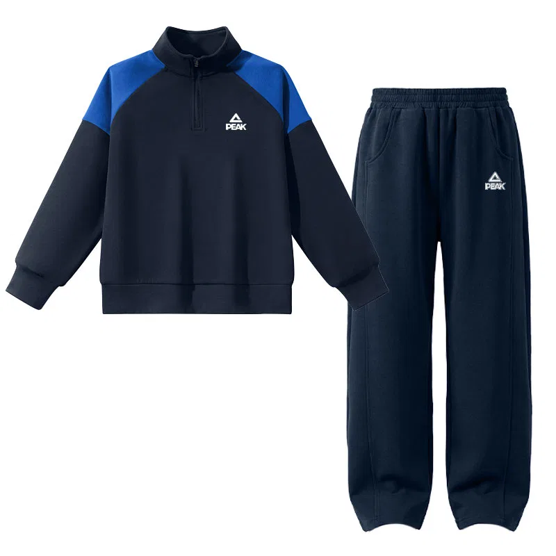 Спортивный костюм с полуоткрытым воротом PEAK Navy Blue